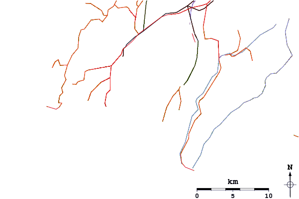 Carreteras y ríos cerca de Breaker Bay