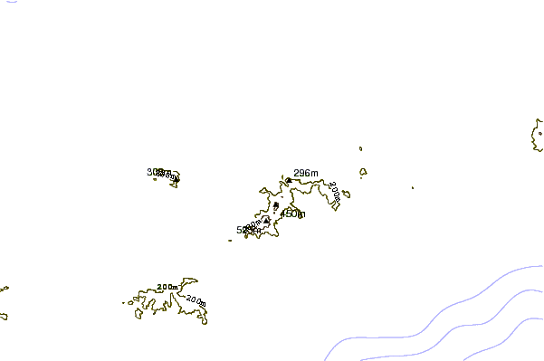 Costa alrededor de Brewers Bay