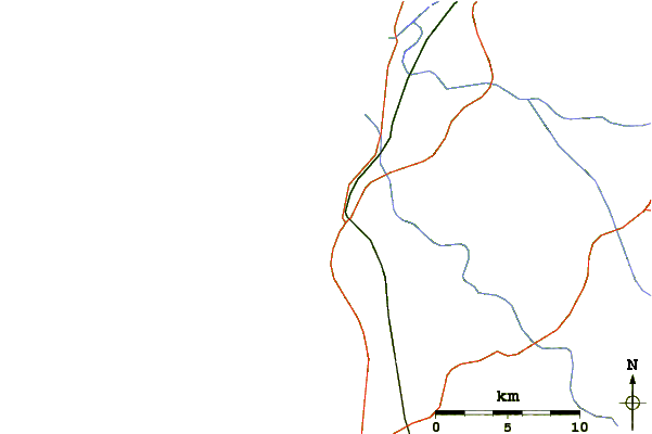 Carreteras y ríos cerca de Briech