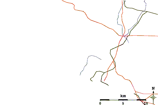 Carreteras y ríos cerca de Broadhaven
