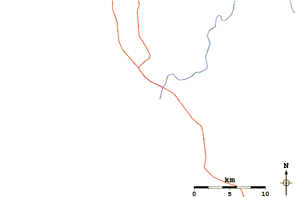 Carreteras y ríos cerca de Brookings/South Jetty