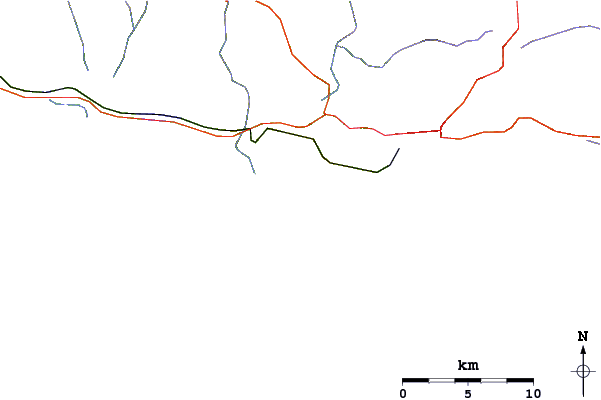 Carreteras y ríos cerca de Buffalo Bay Wildside