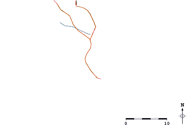 Carreteras y ríos cerca de Buffels Bay