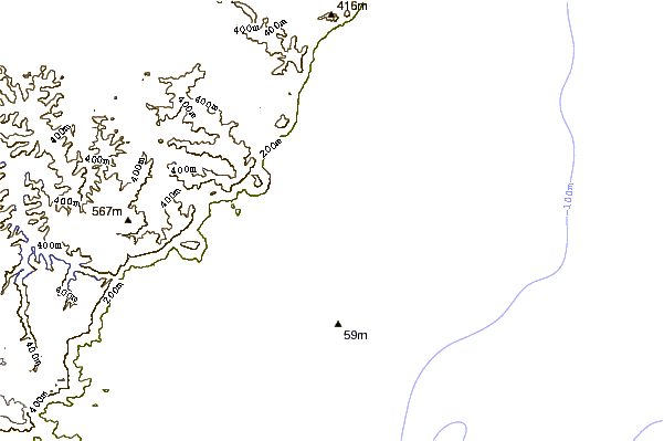 Costa alrededor de Bulli Beach