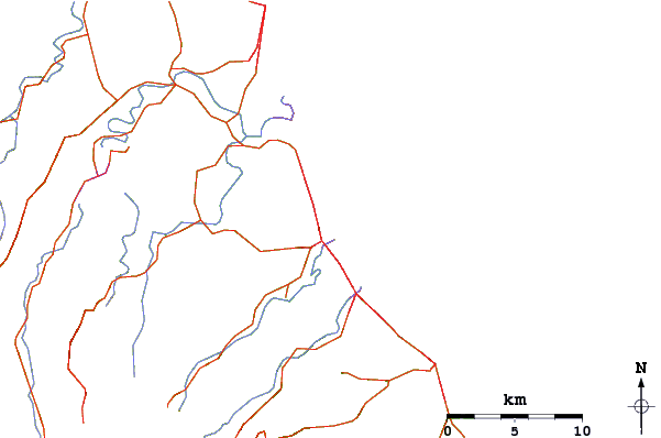 Carreteras y ríos cerca de Burleigh Heads