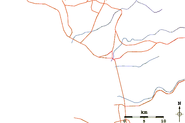 Carreteras y ríos cerca de California Trailer Park