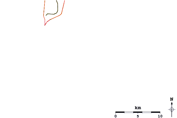 Carreteras y ríos cerca de Camp Kazela Medulin