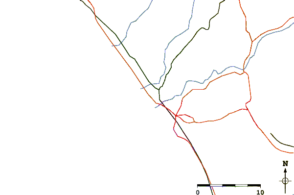 Carreteras y ríos cerca de Camp Pendelton