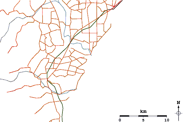 Carreteras y ríos cerca de Campbells Bay