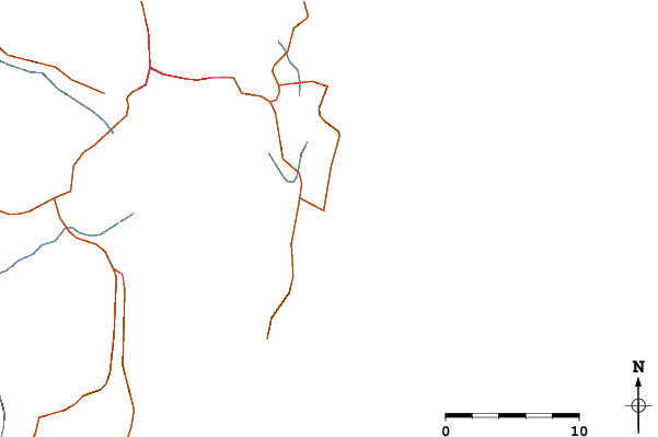 Carreteras y ríos cerca de Campeche