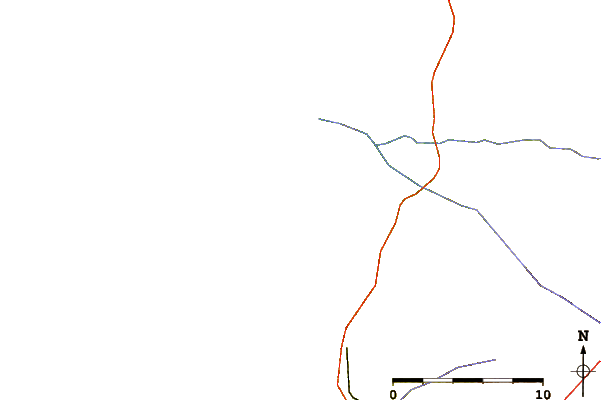 Carreteras y ríos cerca de Cap de l'Homy