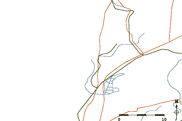 Carreteras y ríos cerca de Capbreton - Le Prevent