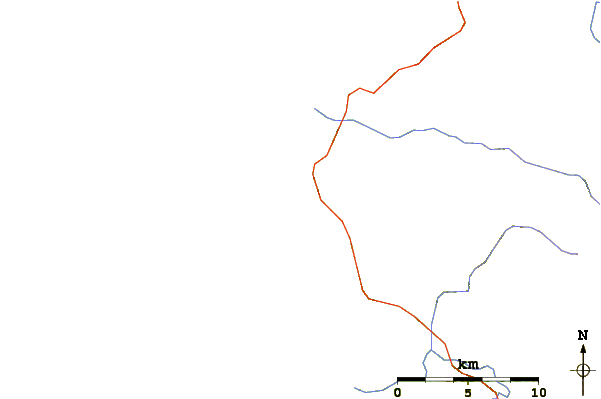 Carreteras y ríos cerca de Cape Mendocino