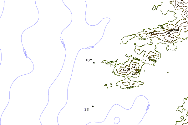 Costa alrededor de Capo di Feno