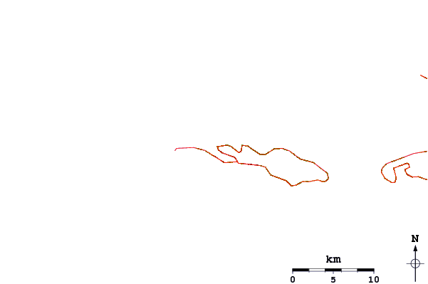 Carreteras y ríos cerca de Caret Bay