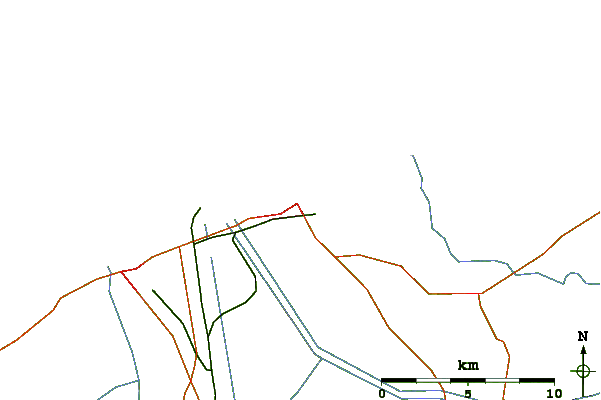 Carreteras y ríos cerca de Casino Break