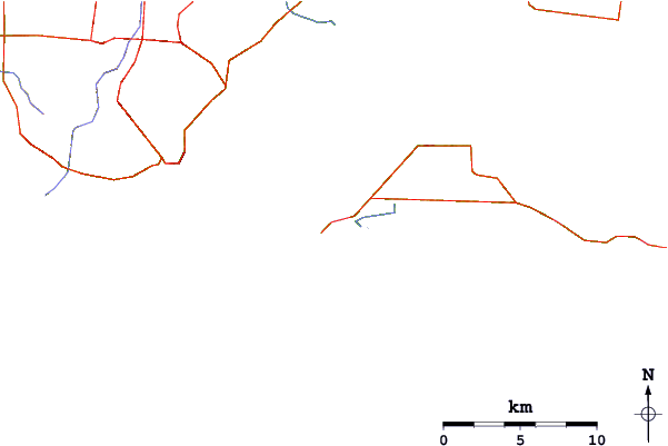 Carreteras y ríos cerca de Cat Bay (Shelly Beach)