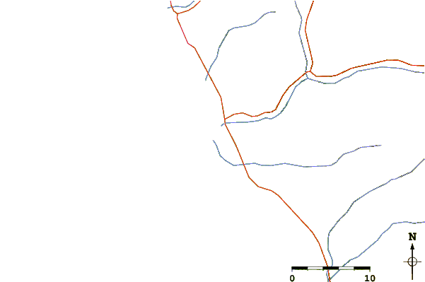 Carreteras y ríos cerca de Centinela