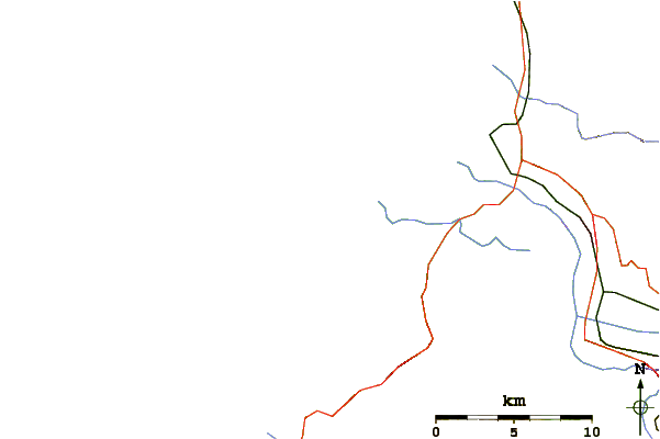 Carreteras y ríos cerca de Centreville Beach