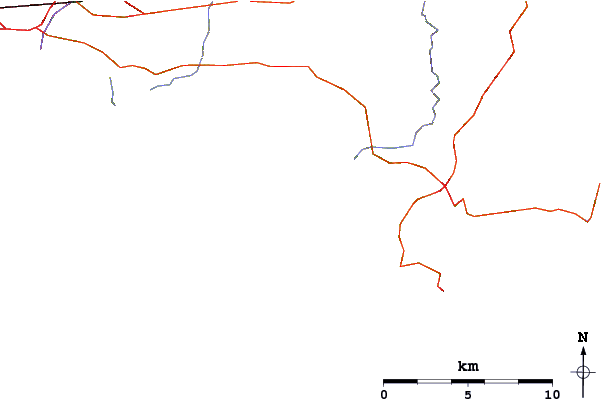 Carreteras y ríos cerca de Challaborough