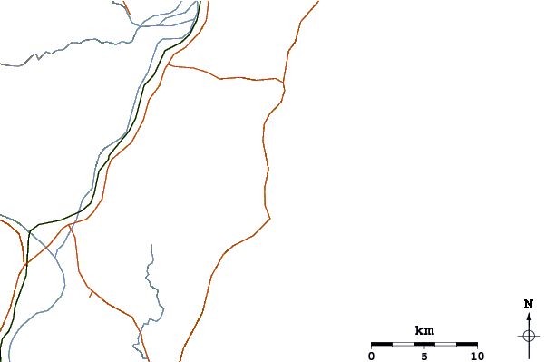 Carreteras y ríos cerca de Chengkung
