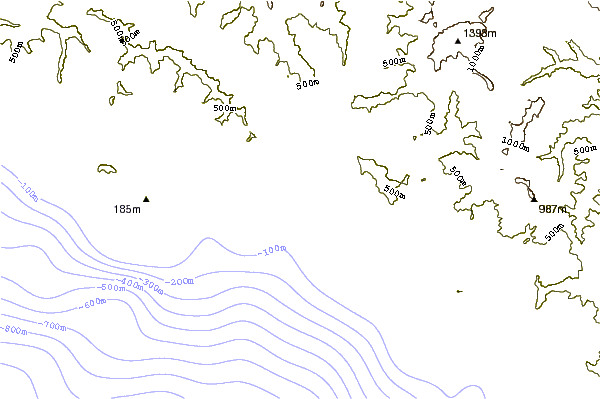 Costa alrededor de Chiavari Entella