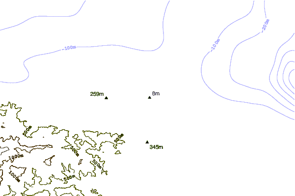 Costa alrededor de Chirere