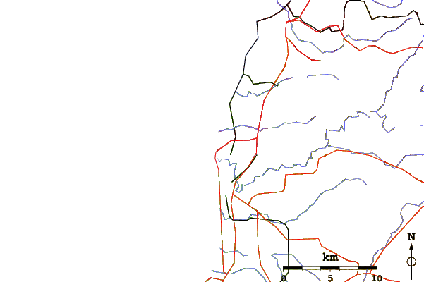 Carreteras y ríos cerca de Christies Reef