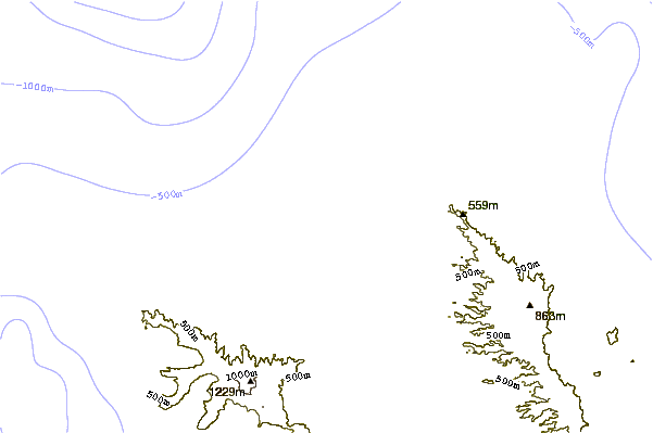 Costa alrededor de Chuns and Jocks Reefs