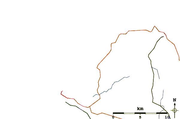 Carreteras y ríos cerca de Church Bay