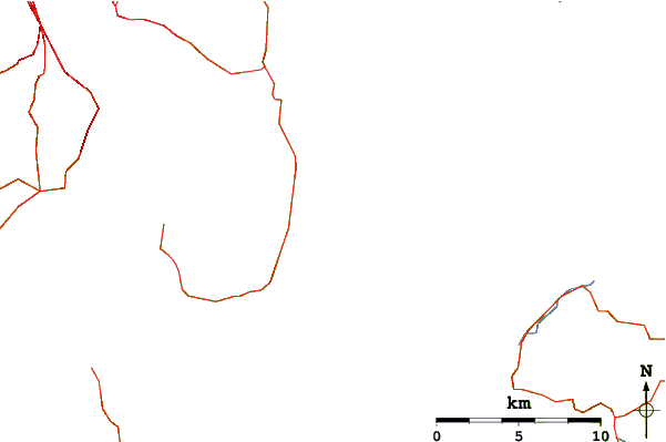 Carreteras y ríos cerca de Clifton Beach
