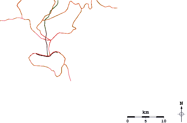 Carreteras y ríos cerca de Clubhouse Point