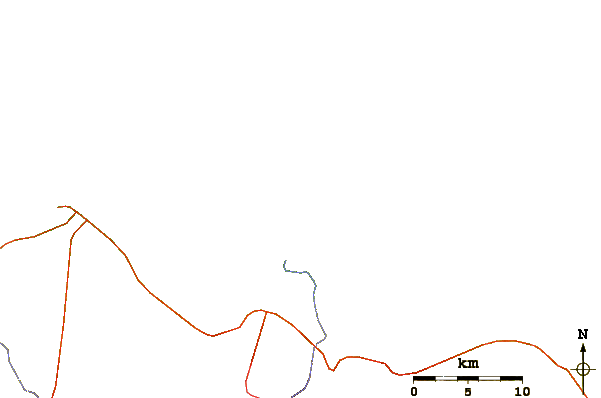 Carreteras y ríos cerca de Cocoa das Lavadeiras