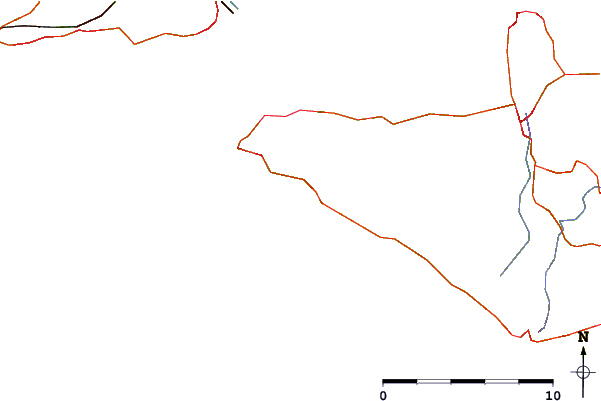 Carreteras y ríos cerca de Compton Bay