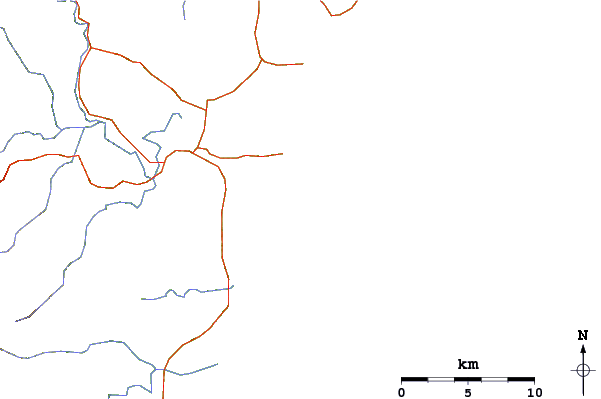 Carreteras y ríos cerca de Congo Beach - The Suck