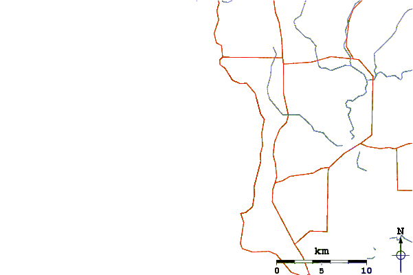 Carreteras y ríos cerca de Conto Springs