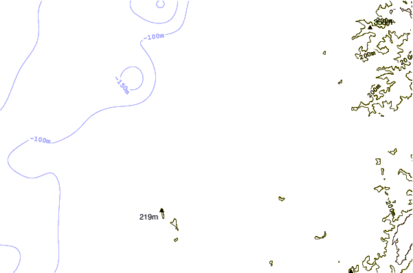 Costa alrededor de Coos Bay North