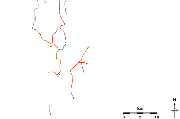 Carreteras y ríos cerca de Corbyns Cove (South Andaman)