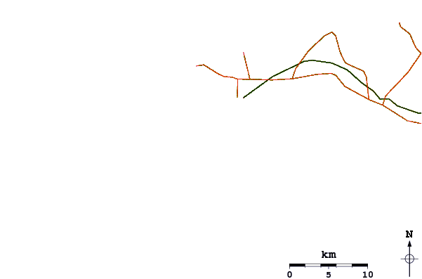 Carreteras y ríos cerca de Corniche Ouest