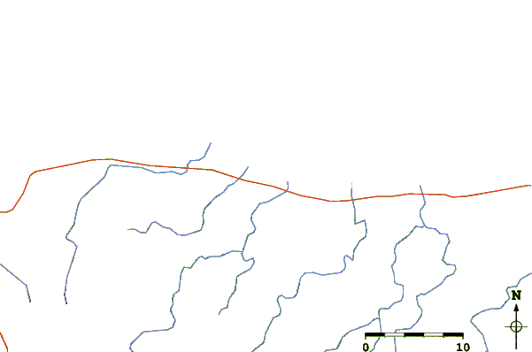 Carreteras y ríos cerca de Costeño Beach