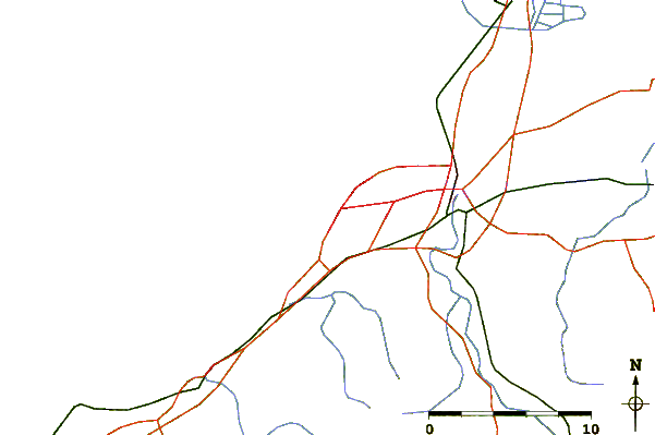 Carreteras y ríos cerca de Biarritz - Cote des Basques