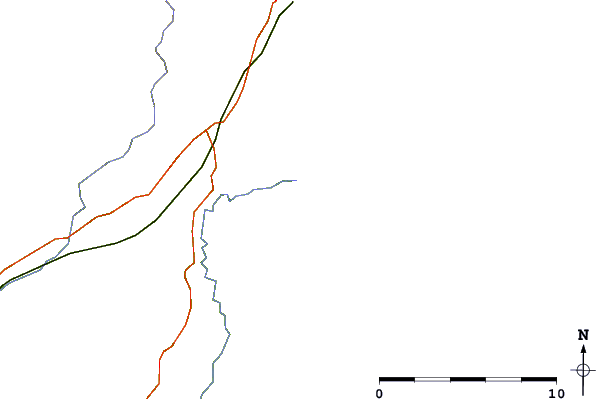 Carreteras y ríos cerca de Courtown
