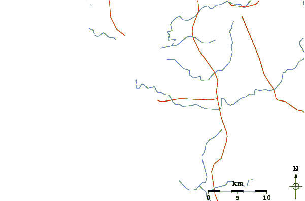 Carreteras y ríos cerca de Cox's Bazar