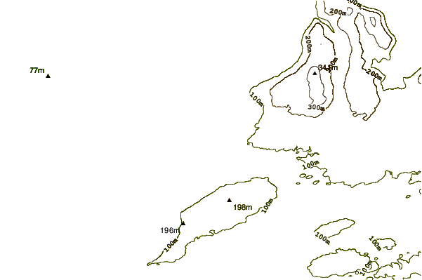 Costa alrededor de Crab Island