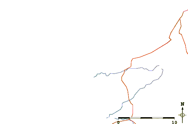 Carreteras y ríos cerca de Crab Island