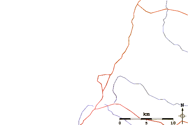 Carreteras y ríos cerca de Crackington Haven