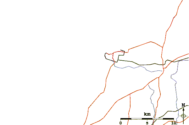 Carreteras y ríos cerca de Crantock