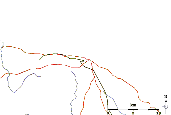 Carreteras y ríos cerca de Cromer