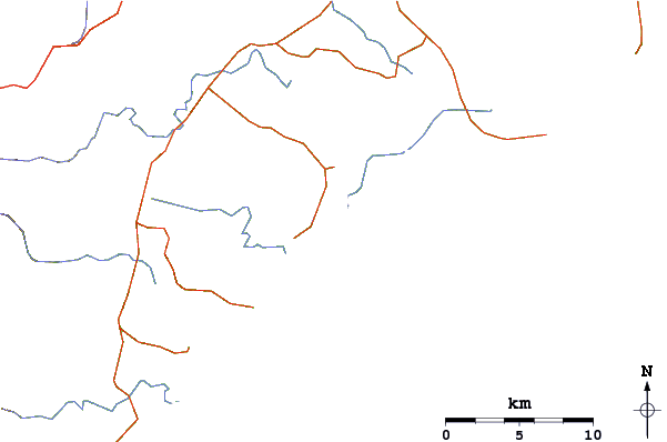 Carreteras y ríos cerca de Cudmirrah Reef