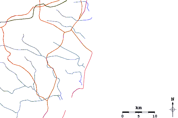 Carreteras y ríos cerca de Cupe